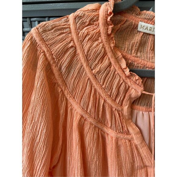 NWOT Marie Oliver chiffon blouse, $225 Med - Picture 3 of 6
